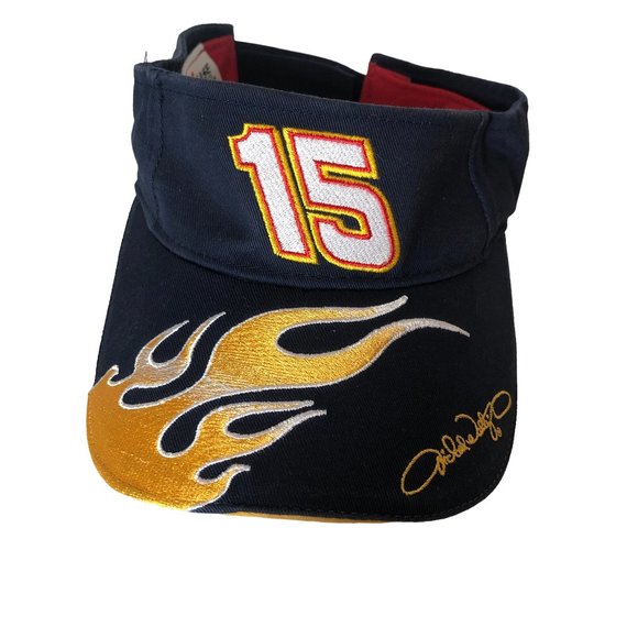 Vintage Michael Waltrip NASCAR Strap Back Blue Visor Sports Hat Chase Authentic - Picture 1 of 7